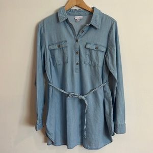 Isabel Maternity by Ingrid & Isabel Tunic Top with Tie Waist